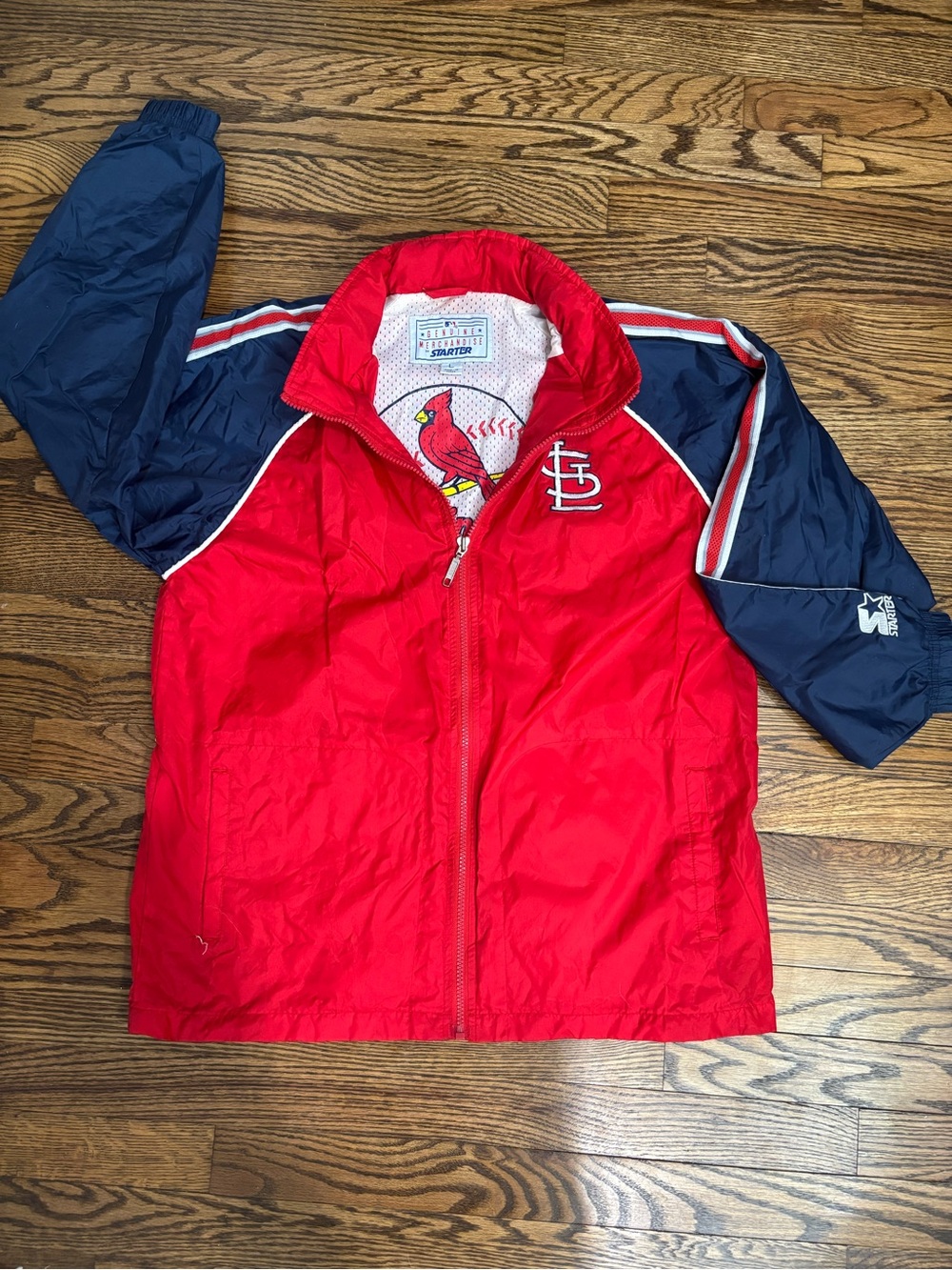 Vintage 90s St. Louis Cardinals Windbreaker Jacket | Large